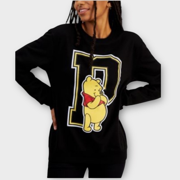 Pooh Bear Collegiate Sweatshirt NWT - Picture 1 of 3